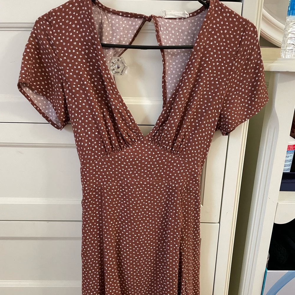 Pacsun LA Hearts Ditsy Floral Cutout Back Mini Dress
